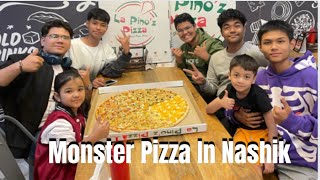 Monster Pizza In La Pino’z Nashik [upl. by Anaerol]