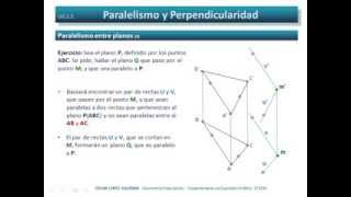 Plano paralelo a otro por un punto Diédrico Directo [upl. by Wivina]