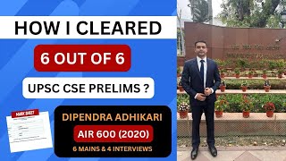 How i Cleared 6 out of 6 Times Prelims 🔥🔥with 120 Marks in GS Paper Strategy  Resources [upl. by Ishii]