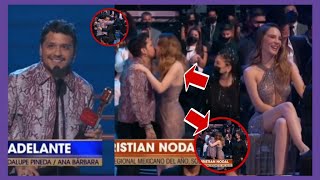 Christian Nodal Gana un Billboard Latino Belinda Lo Besa en Público y juntos van a Cenar en Familia [upl. by Conti]