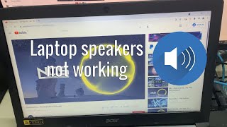 Laptop Speakers Not Working But Headphones Work Windows 10 SOLVED [upl. by Attennyl]