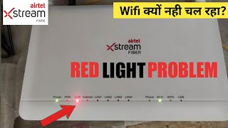 how to complain airtel network problem in airtel thanks app  Airtel wifi red light problem Xstream [upl. by Lori194]