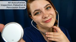 🩺 All Inspection Auscultation Palpation amp Percussion Examination 🌟  ASMR Soft Spoken Medical RP [upl. by Millur]