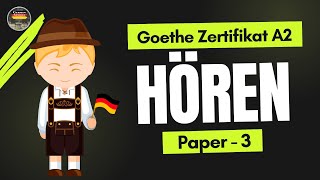 Goethe A2 Hören Exam 2024  Paper  3  Hören mit Lösungen  GermanSamosa [upl. by Atilef317]