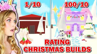 Rating Christmas Builds In Adopt Me Roblox [upl. by Ajaj]