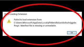 failed to load extension from cusersAccerPCAstoreui manifest file is missing or unreada [upl. by Katrine]