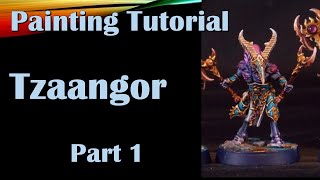 Painting Tutorial Tzaangor part 1 [upl. by Bertram]