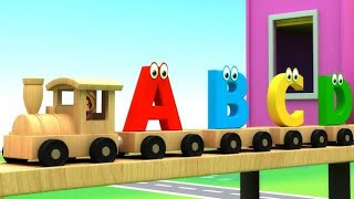 Learn Alphabet train song  3d Animation Alphabet ABC train song for children [upl. by Margit207]