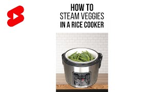 How to Steam Veggies in Aroma Rice Cooker [upl. by Chui]