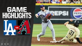 Dodgers vs Dbacks Game Highlights 83024  MLB Highlights [upl. by Edora]