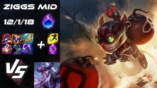 MID Ziggs vs Syndra  EU Challenger Patch 1421 [upl. by Mourant554]