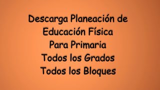 Descarga Planeación EduFi Para PrimariaTodo Un Ciclo Escolar [upl. by Ehcrop]