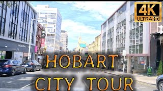 Hobart CBD  Hobart City Tour  Australia  Tasmania  Hobart 4k  GoPro  2023 [upl. by Kcub]