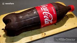 How to make a CocaCola bottleshaped cake [upl. by Nylsaj]