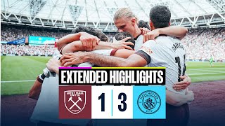 EXTENDED HIGHLIGHTS  West Ham 13 Man City  Doku hits the griddy [upl. by Novej431]