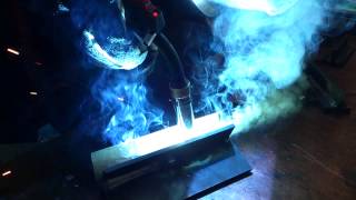 DeepARC Welding Process Demonstration Using HighPULSE 550 Pulse MIG Welder [upl. by Gothard]