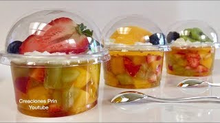 Gelatinas con frutas encapsuladas para negocio o mesa de postres [upl. by Kyriako221]