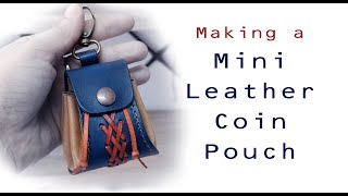 How to make a leather coin pouch  Bolsa de judas  PDF pattern [upl. by Radu]