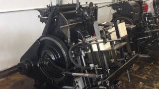 Letterpress Printing on the Heidelberg Windmill [upl. by Wohlen]