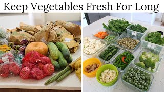 How To Keep Vegetables Fresh For Long  Vegetable Storage Tips [upl. by Latrell]