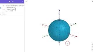 Visualization of Polar angle and Azimuthal angle in Spherical Polar Coordinate system using Geogebra [upl. by Aneelak809]