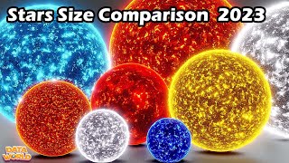 Star Size Comparison  Universe  Size Comparison 3D  2023 [upl. by Mikes667]