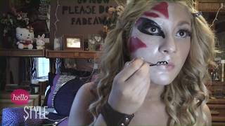 Demonic Halloween Makeup Tutorial [upl. by Ettereve]