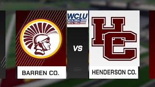 Barren County Trojans  Henderson County Colonels KHSAA CLASS 6A PLAYOFFS ROUND 1 Nov 8 2024 [upl. by Romilda114]