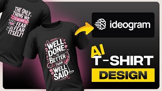 MIDJOURNEY CANT DO THIS AI Tshirt Designs with TEXT [upl. by Nylirrehs]