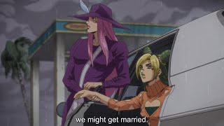 Jojo Stone Ocean Part 3 Ending Scene  Emporio Meets Jolyne Irene After Pucci Reset the Universe [upl. by Lonnie185]