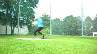 Sergej Litvinov Jr training throw 300710 [upl. by Sinnej216]