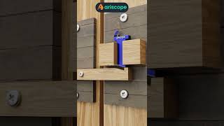 Clever Wooden Door Latch with SlideandLock Metal Mechanism [upl. by Wojcik]