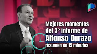 Alfonso Durazo destaca Plan Sonora tren de pasajeros e inversión extranjera en Tercer Informe [upl. by Yentnuoc90]