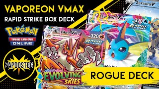 Vaporeon VMAX  Blaziken VMAX Deck Got 23rd In HUGE TOURNAMENT Pokemon TCG [upl. by Soll279]