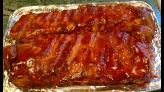 647  BBQ RIBS in Roaster Oven  Vlogmas day 14 [upl. by Elocn]