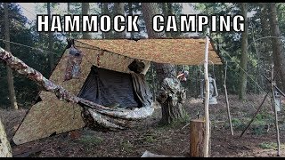 Winter Hammock Camping Setup [upl. by Hallvard]