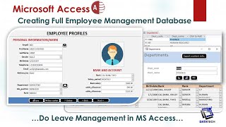 Creating Employee Management Database in MS Access FULL LESSON  Leave Management [upl. by Zulaledairam]