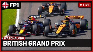 F1 Live British GP Free Practice 1  Commentary  Live Timing  FP1 [upl. by Anaik611]