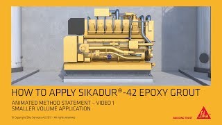 How to apply Sikadur® 42 Epoxy Grout Smaller Volume Application [upl. by Leidba]