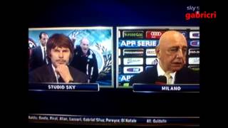 Boban battibecco con Galliani in Milan Udinese 1 0  Boban quarrel with Galliani [upl. by Sulokcin]