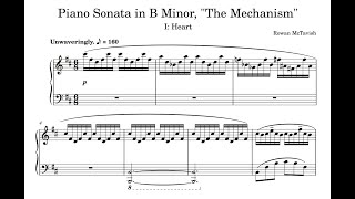 The Mechanism  Piano Sonata by Rowan McTavish Complete with Sheet Music [upl. by Dlareme]