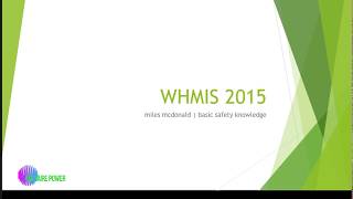 WHMIS 2015 [upl. by Sitnalta]