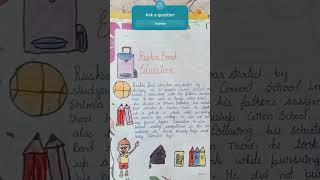 Ruskin Bond English project class 9 project Ruskin Bond life [upl. by Skilken]