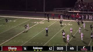 5A FOOTBALL Playoffs Vilonia Eagles  Robinson Senators  111524 [upl. by Aihsek]