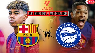 Barcelona vs Alaves  Live Reaction and Watchalong La Liga 202324 [upl. by Huskamp]