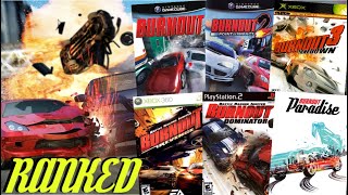 Ranking EVERY Burnout Game From WORST TO BEST Top 8 Games [upl. by Burke]