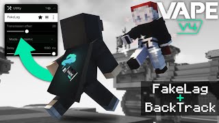 FakeLag  BackTrack on Hypixel ft VAPE V4  Bypassing NEW Hypixel Anticheat [upl. by Ahsita]