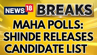 Maharashtra Elections 2024  Eknath ShindeLed Shiv Sena Releases List Of 45 Candidates  News18 [upl. by Aruasor897]