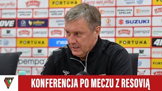 KONFERENCJA  Konferencja prasowa po meczu Resovia Rzeszów  Zagłębie Sosnowiec 10 [upl. by Gabrila]