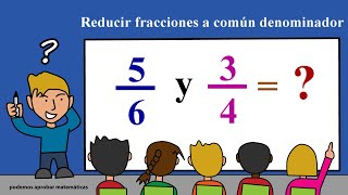 Método para reducir fracciones a común denominador [upl. by Boys]